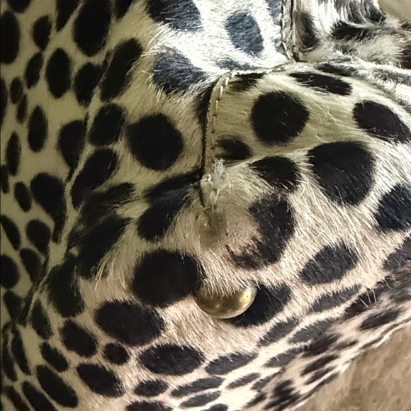 Boden Black and Cream Animal Print Tote - Picture 6 of 14